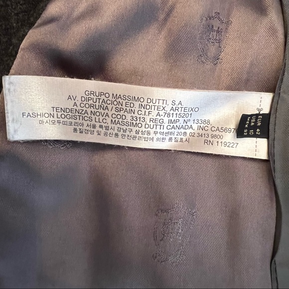 MASSIMO DUTTI Grey wool blazer - Picture 10 of 16